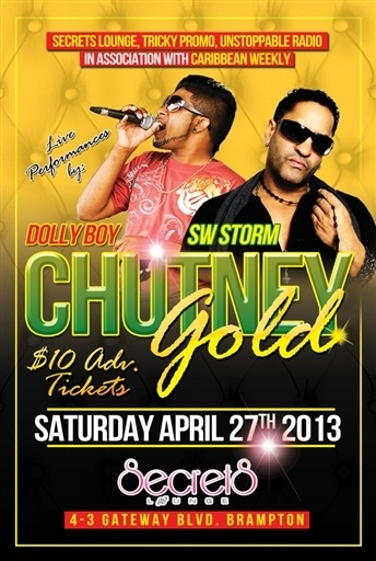 Chutney Gold feat. SW Storm & Dolly Boy Live!