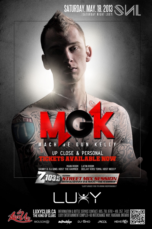 MGK - Machine Gun Kelly Performing live at Luxy