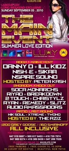 The Main Event: Summer Love Edition inside Luxy Nightclub