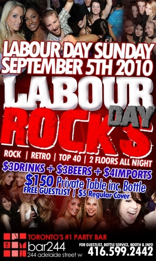 Labour Day Rocks | $3 Drinks Long Weekend Sunday