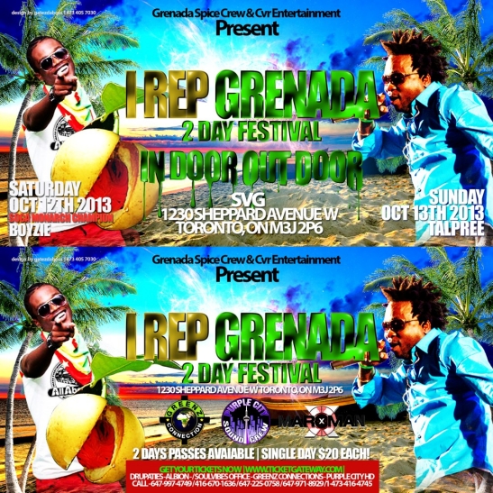 Rep Grenada 2 Day Festival SVG Lounge (Toronto)