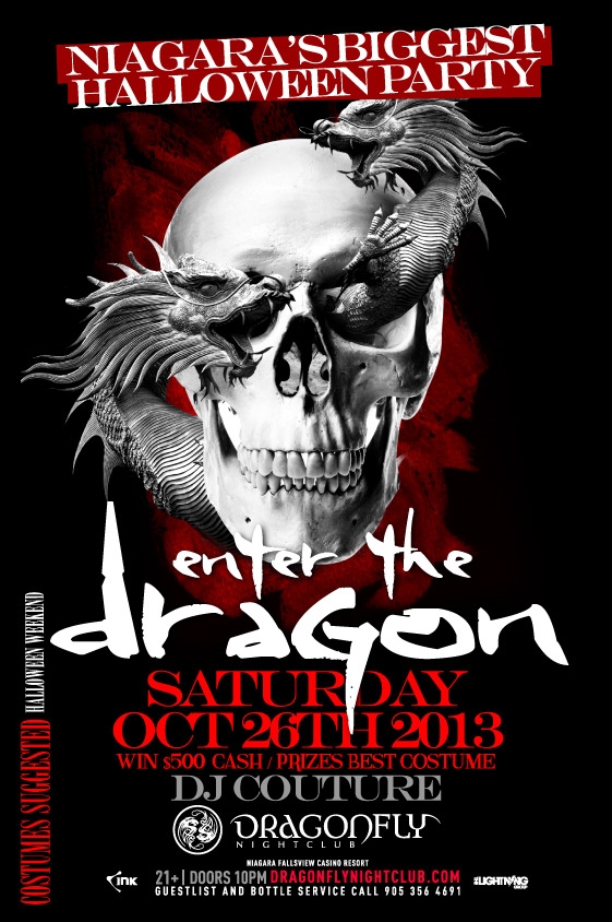 DRAGONFLY SATURDAYS PRESENTS ENTER THE DRAGON HALLOWEEN PARTY