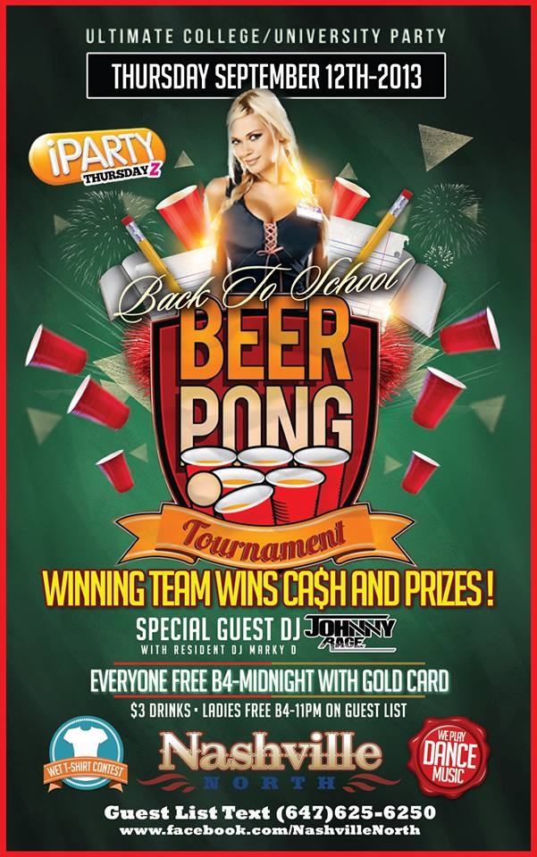 Back To School BEER PONG Party Nashville North (Norval)