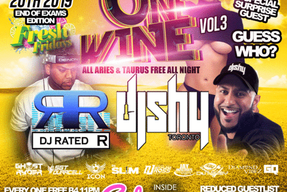 FRESH FRIDAYS- THE RETURN OF ONE WHINE - FEAT: DJ SHY and more @CALYPSO HUT (BRAMPTON)